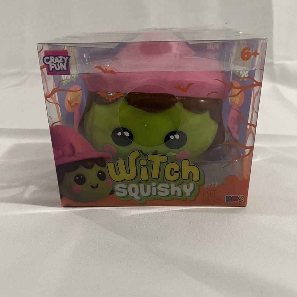 Crazy Fun RMS Witch Halloween Squishy Toy NEW in Box Halloween Fidget Squish